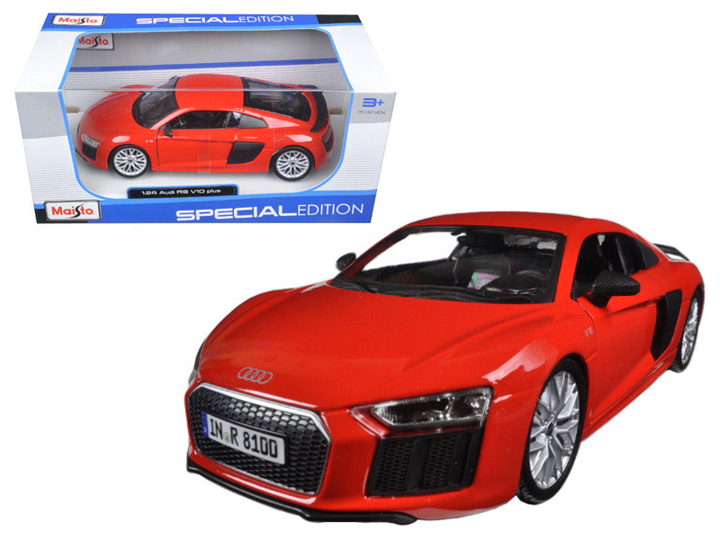 Audi R8 V10 Plus Red Special Edition 1/24 Diecast Model Car by Maisto LuxuryLifeWay Online Store