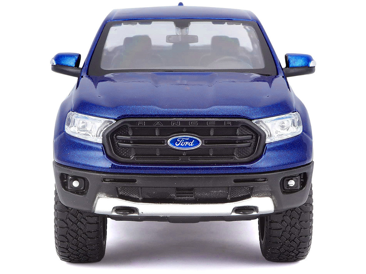 2019 Ford Ranger Lariat Sport Pickup Truck Dark Blue Metallic 1/27 Diecast Model Car by Maisto LuxuryLifeWay Online Store