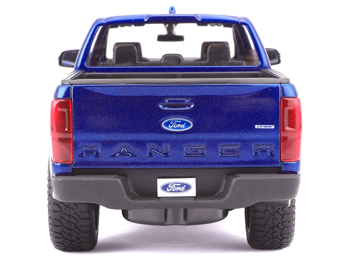 2019 Ford Ranger Lariat Sport Pickup Truck Dark Blue Metallic 1/27 Diecast Model Car by Maisto LuxuryLifeWay Online Store