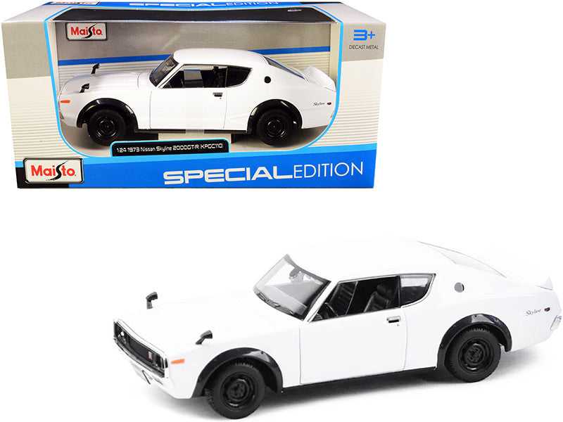 1973 Nissan Skyline 2000GT-R (KPGC110) White "Special Edition" Series 1/24 Diecast Model Car by Maisto LuxuryLifeWay Online Store