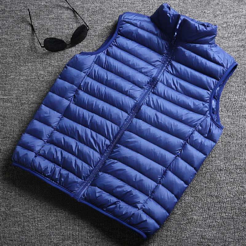 Winter white duck down ultralight sleeveless vest CJD