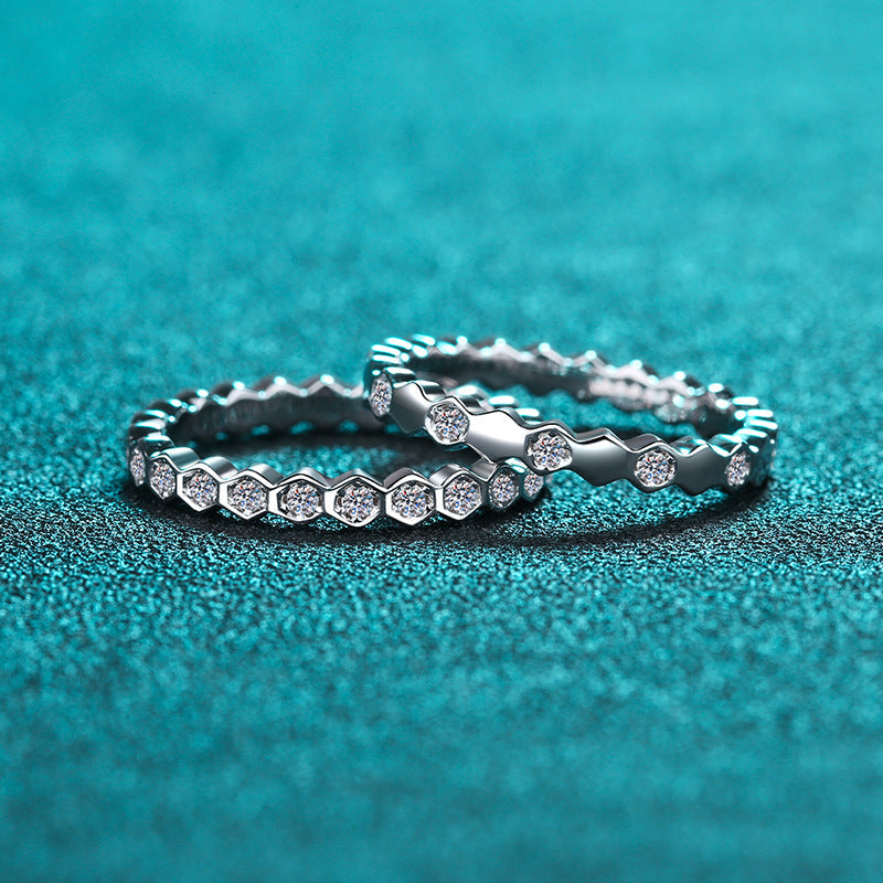 s925 sterling silver diamond wedding ring LadyShow.Store