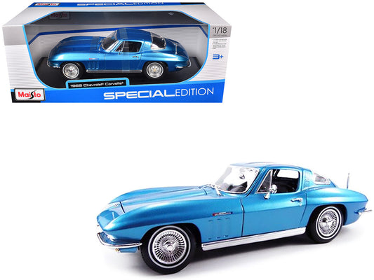 1965 Chevrolet Corvette Blue Metallic 1/18 Diecast Model Car by Maisto LuxuryLifeWay Online Store