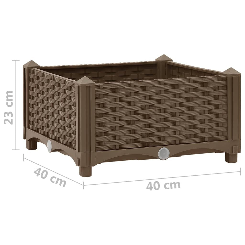 Raised Bed 15.7"x15.7"x9.1" Polypropylene LuxuryLifeWay Online Store