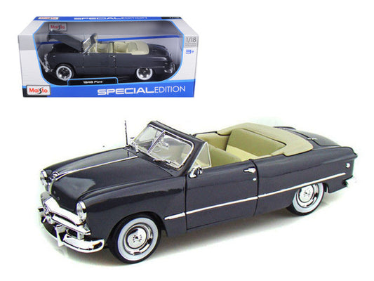 1949 Ford Convertible Gray 1/18 Diecast Model Car by Maisto LuxuryLifeWay Online Store