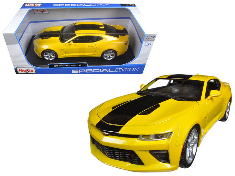 2016 Chevrolet Camaro SS Yellow 1/18 Diecast Model Car by Maisto LuxuryLifeWay Online Store