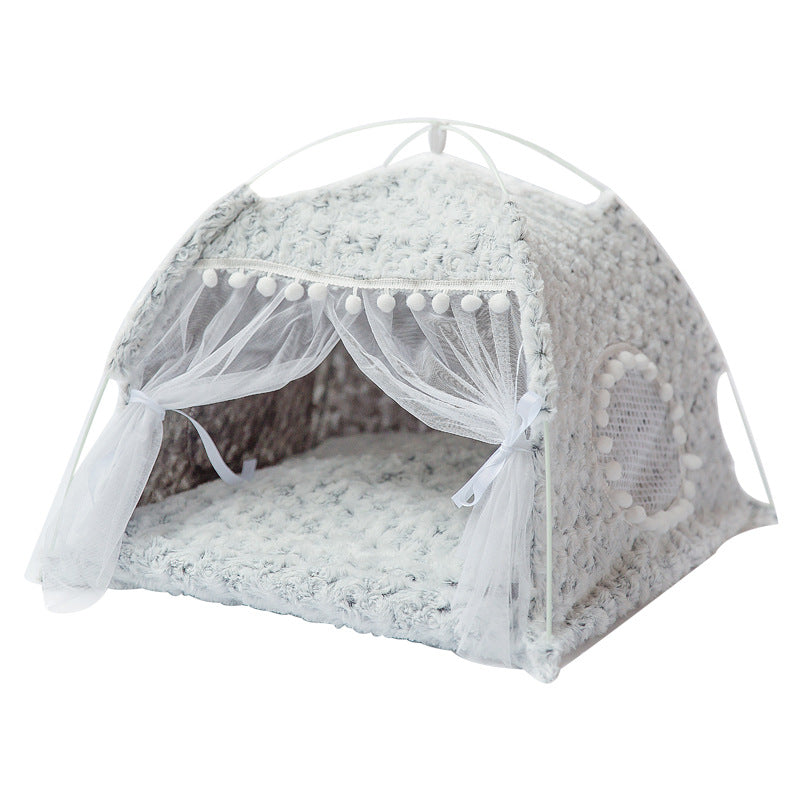 Semi-enclosed pet bed Pets Fashion