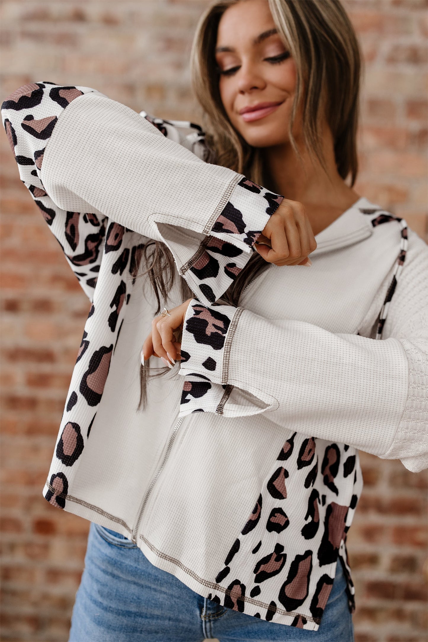 Keyla Up Drop Shoulder Hoodie LuxuryLifeWay Online Store