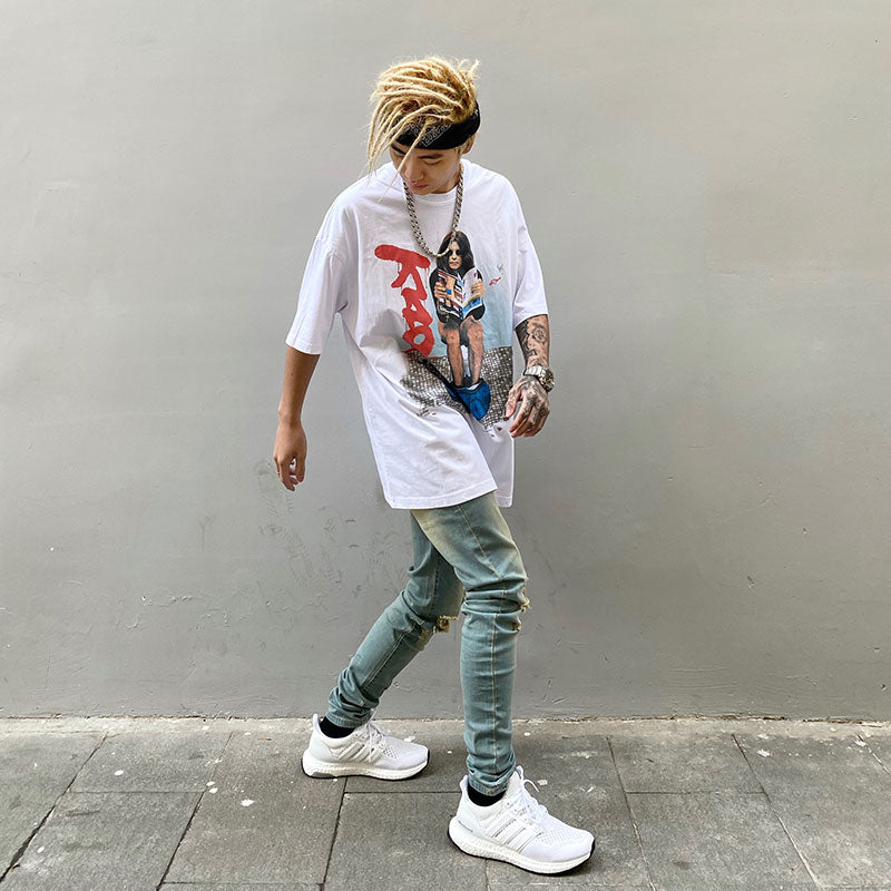 Casual print T-shirt