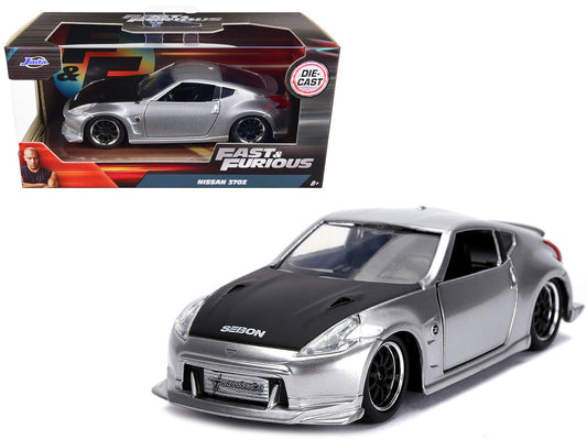 Nissan 370Z Silver with Black Hood "Fast & Furious" Series 1/32 Diecast Model Car by Jada LuxuryLifeWay Online Store