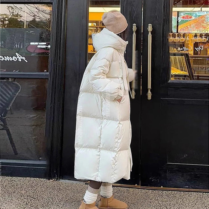 Padded Down Jacket Female Long Below The Knee LuxuryLifeWay Online Store