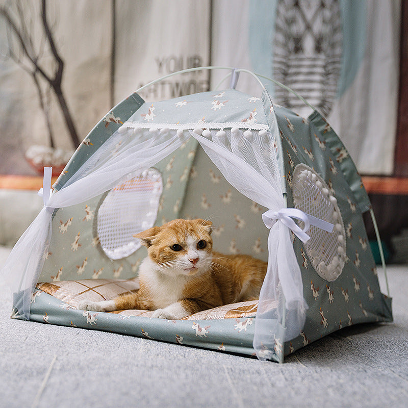 Semi-enclosed pet bed Pets Fashion