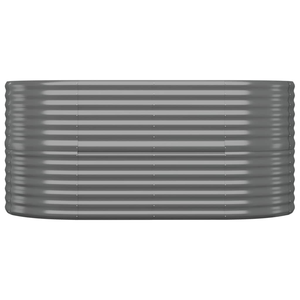 Garden Raised Bed Galvanized Steel 59.8"x31.5"x26.8" Gray LuxuryLifeWay Online Store