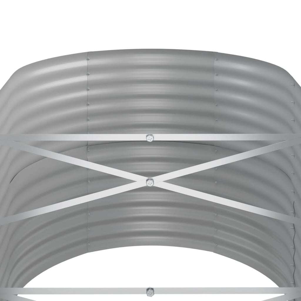 Garden Raised Bed Galvanized Steel 59.8"x31.5"x26.8" Gray LuxuryLifeWay Online Store