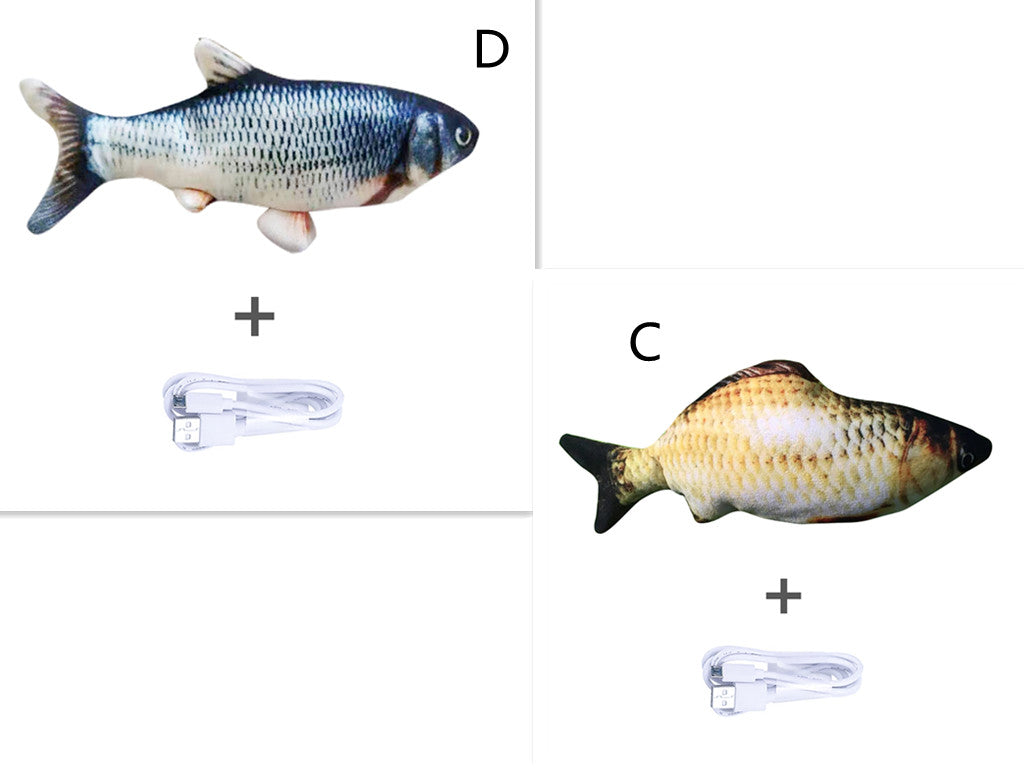 Without Cat Nip Version - Electric Jumping Fish Simulation Electric Fish Toy Pets Fashion