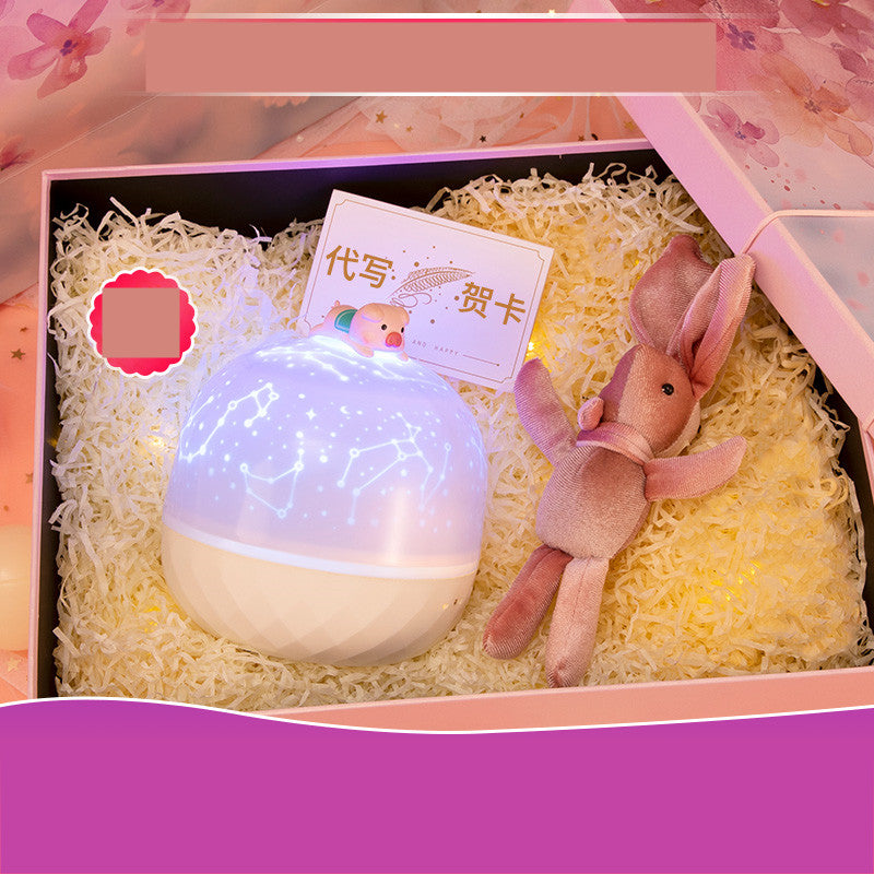 Children's Bedroom Dream Rotating Gypsophila Projection Lamp