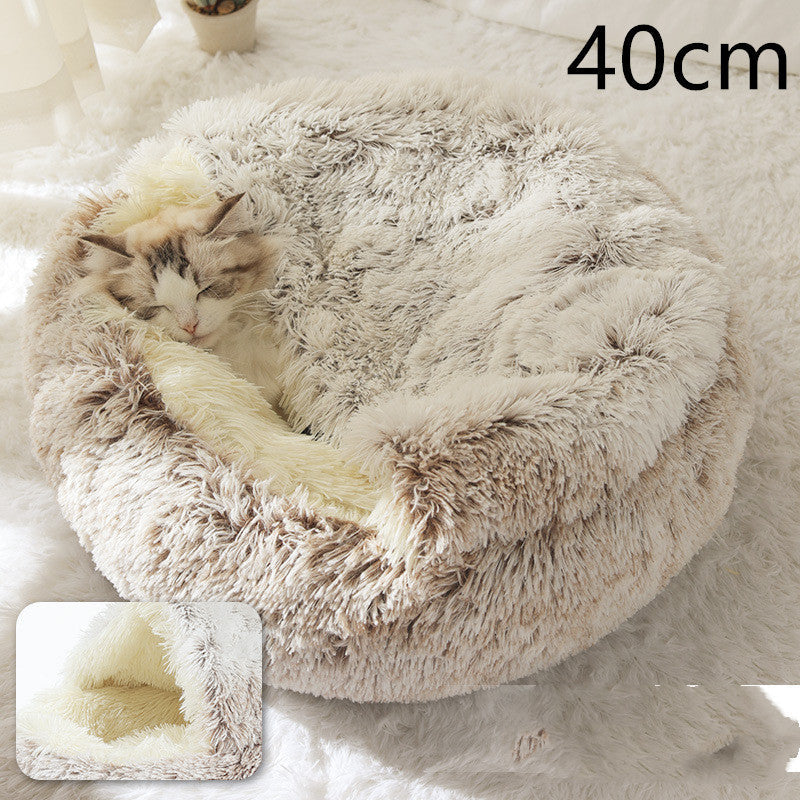 2-in-1 Plush Pet Bed Pets Fashion