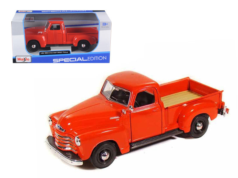1950 Chevrolet 3100 Pickup Truck Omaha Orange 1/25 Diecast  Model Car by Maisto LuxuryLifeWay Online Store