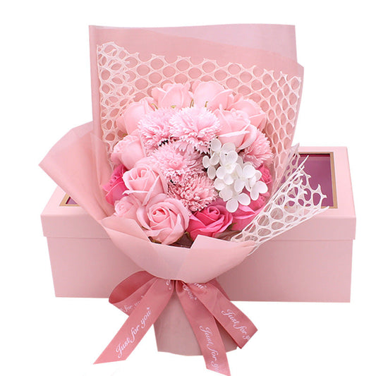 Valentine's Day Gift 19 Rose Soap Bouquet Gift Box LadyShow.Store