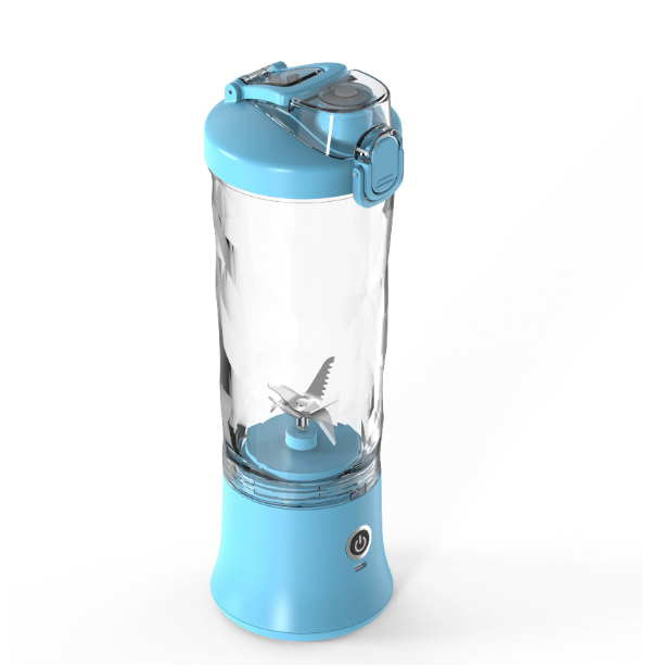 Portable Blender 600ML Electric Juicer Fruit Mixers 4000mAh USB Rechargeable Smoothie Mini Blender Personal Juicer Colorf Pi-Mart