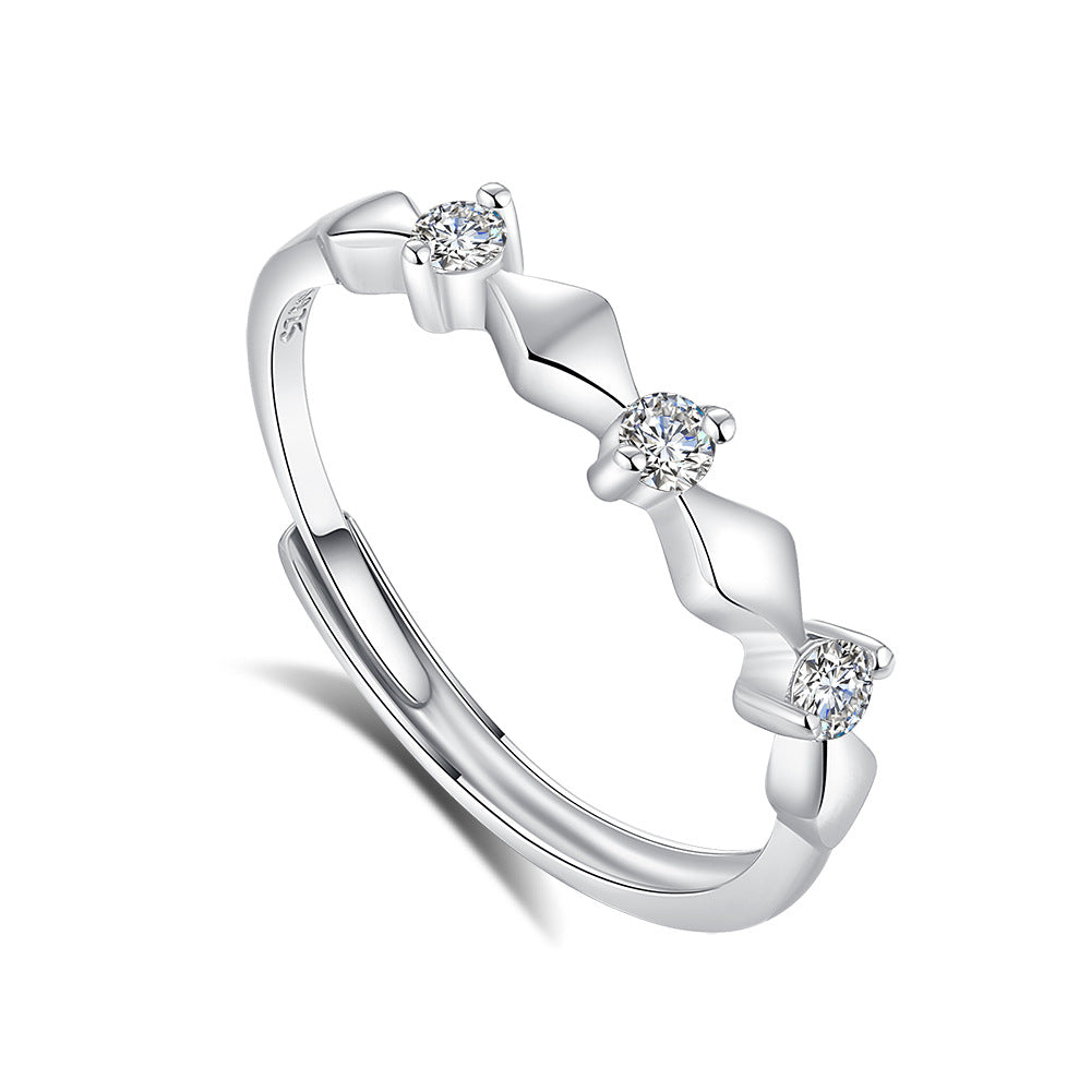 S925 Silver Adjustable Ring For Couples LadyShow.Store