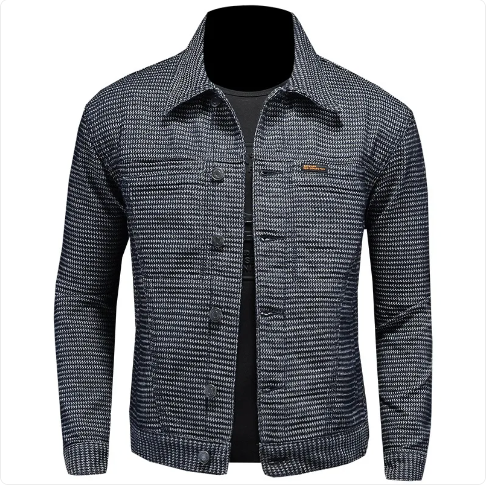 Men's Casual Denim Motorcycle Jacket Pi-Mart
