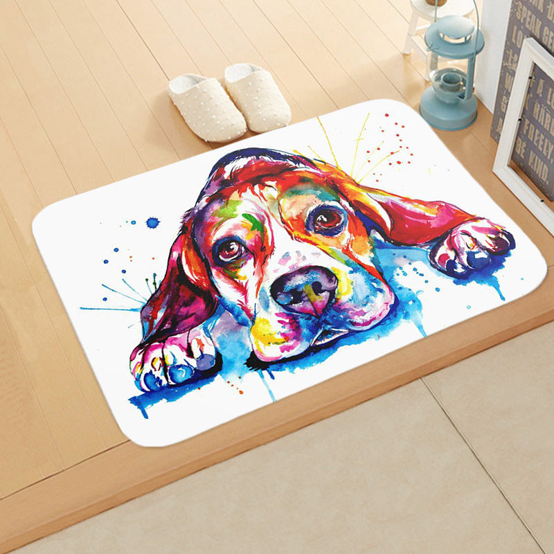 Digital Printing Floor Mat Bathroom Kitchen Toilet Absorbent non-slip Mat