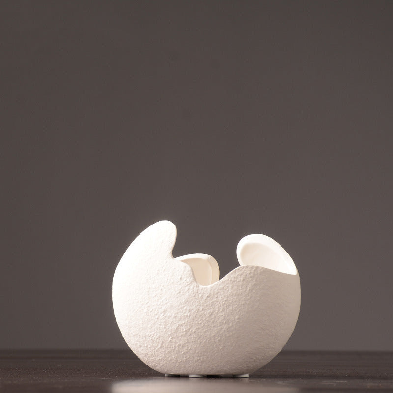 Stylish White Ceramic Vase PearlNestDecor.com