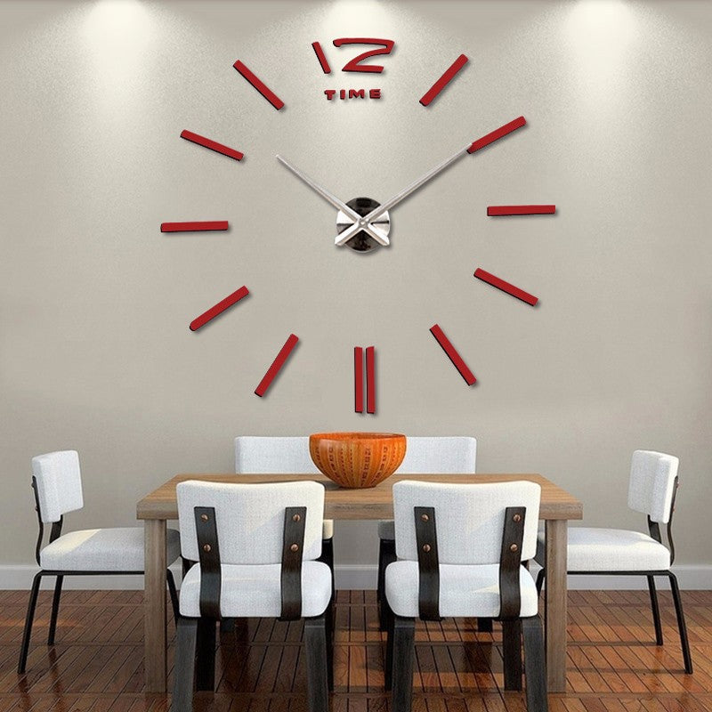 DIY creative fashion home decor acrylic wall clock PearlNestDecor.com