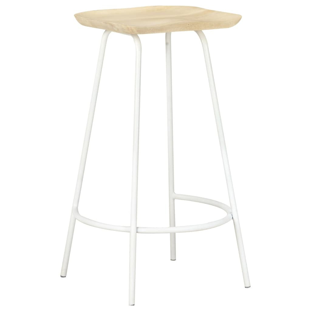 Bar Stools 4 pcs Solid Mango Wood LuxuryLifeWay Online Store