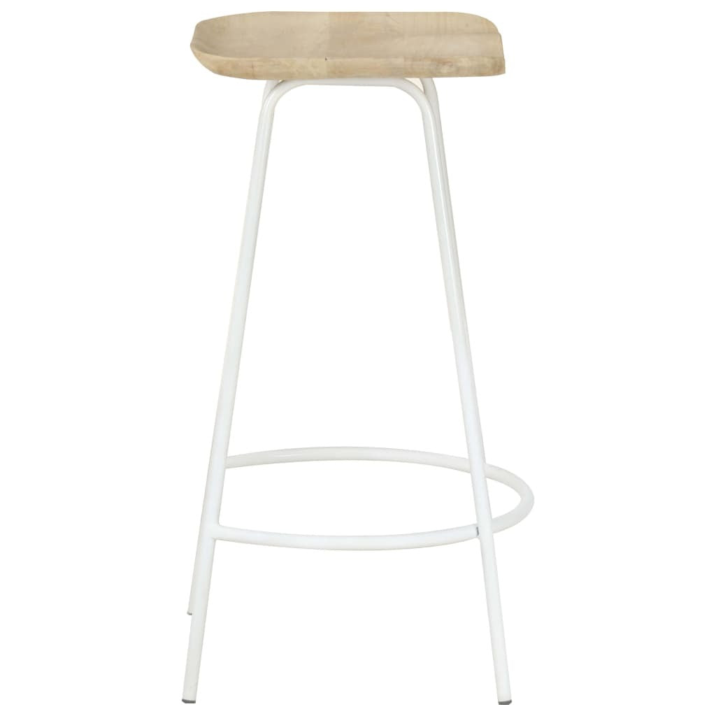 Bar Stools 4 pcs Solid Mango Wood LuxuryLifeWay Online Store