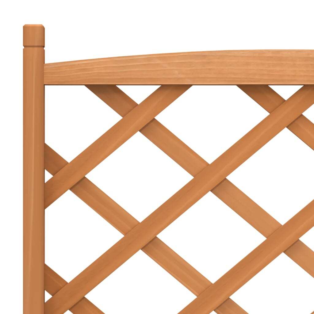 Planter with Trellis and Wheels Brown Solid Wood Fir LuxuryLifeWay Online Store