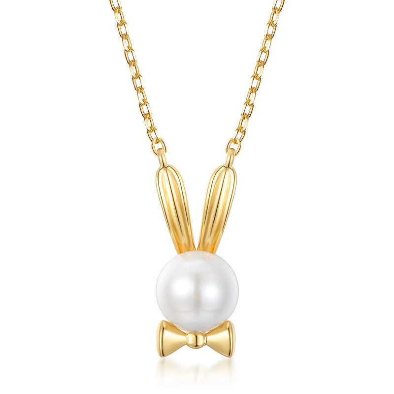 Ladies fashion rabbit s925 silver necklace LadyShow.Store
