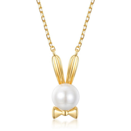 Ladies fashion rabbit s925 silver necklace LadyShow.Store