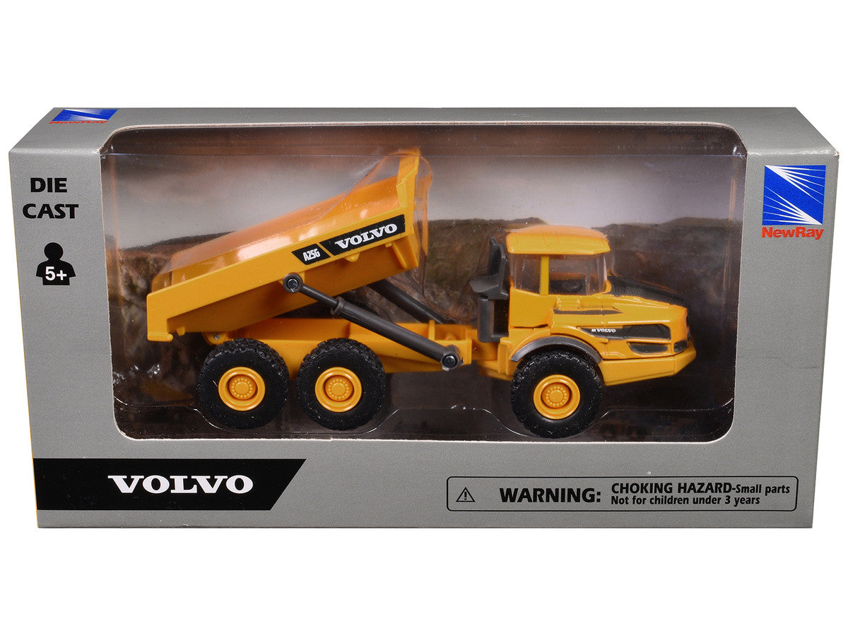 Volvo A25G Dump Truck Yellow Diecast Model by New Ray LuxuryLifeWay Online Store