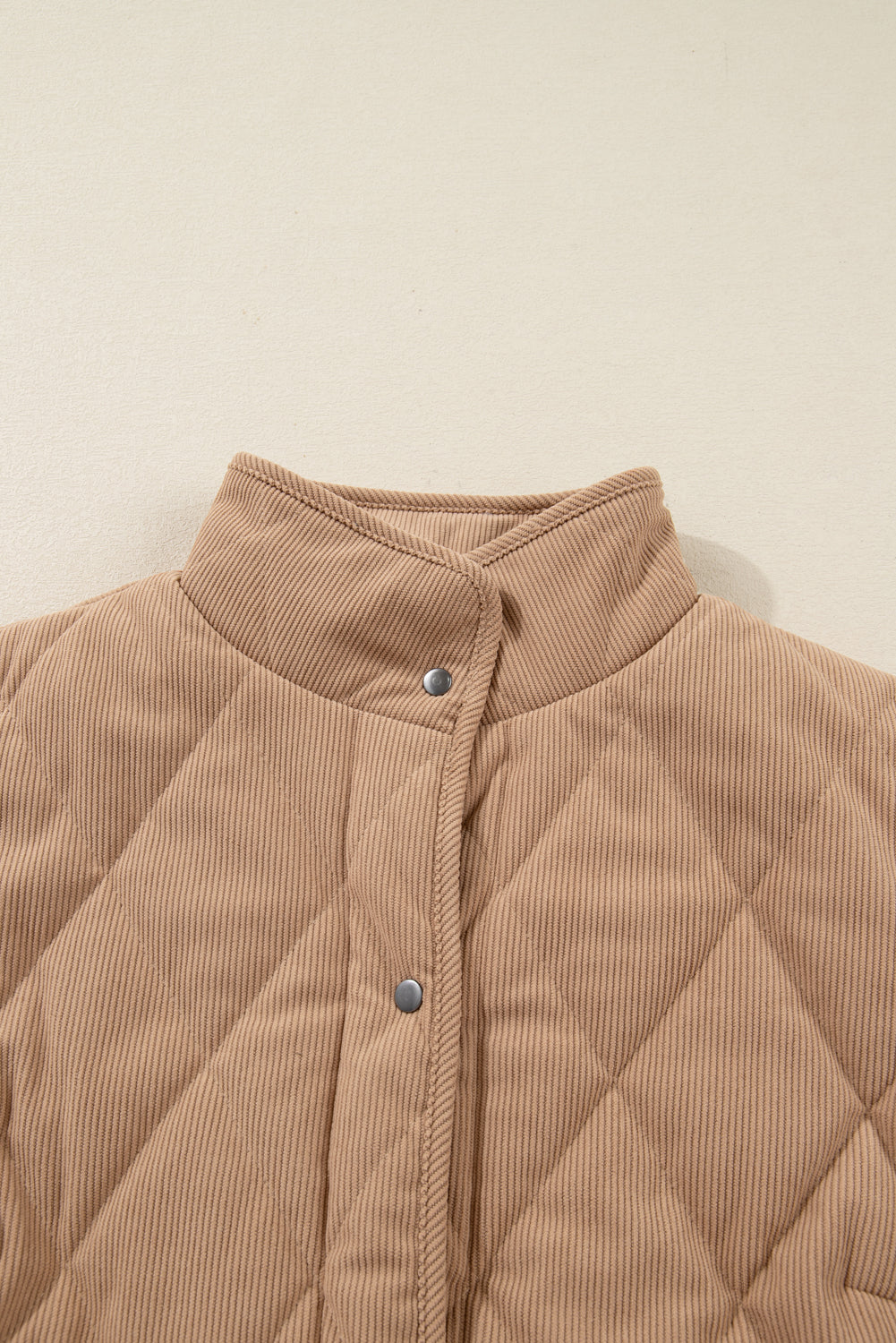 Elizabeth Cord Snap Vest Plus Jacket LuxuryLifeWay Online Store