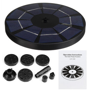 240L/H Fountain Floating Water Pump Solar Powered Pond Garden Bird Bath Kits LuxuryLifeWay Online Store
