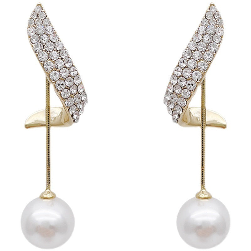 New Trendy High-end Earrings Retro Light Luxury Simple Earrings LadyShow.Store