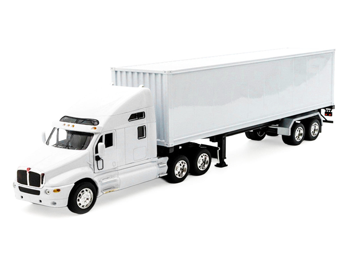Kenworth T2000 Truck White with White Container "Transporter" Series 1/32 Diecast Model by Welly LuxuryLifeWay Online Store