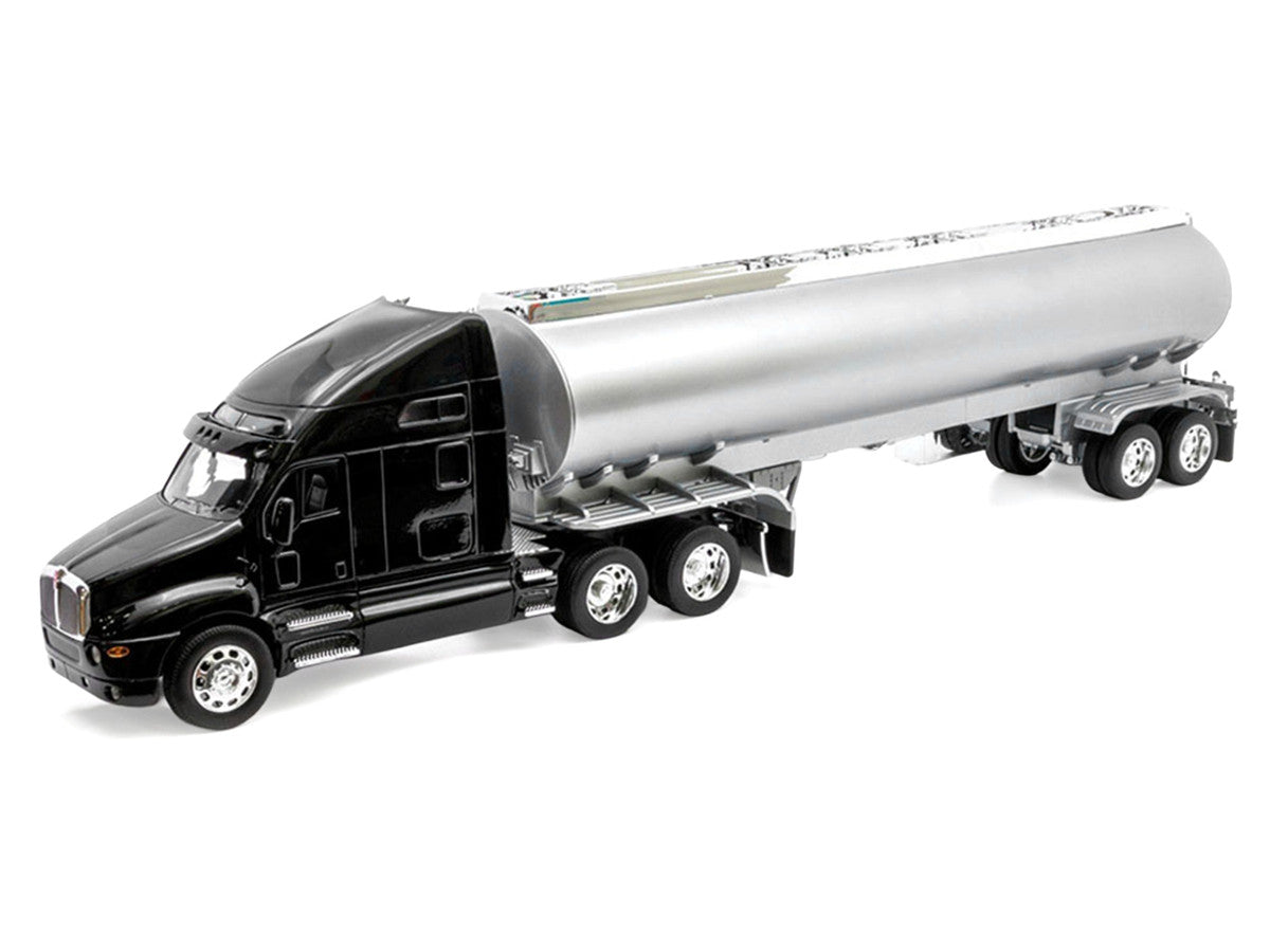 Kenworth T2000 Truck Black with Silver Tanker Trailer "Transporter" Series 1/32 Diecast Model by Welly LuxuryLifeWay Online Store