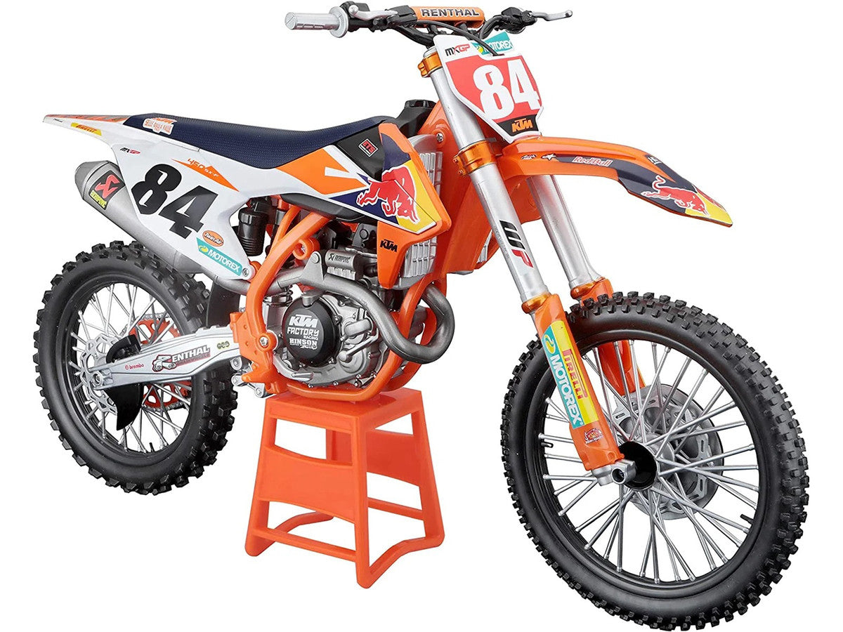KTM 450 SX-F #84 Jeffrey Herlings "Red Bull KTM Factory Racing" (2018) 1/6 Diecast Motorcycle Model by Maisto LuxuryLifeWay Online Store