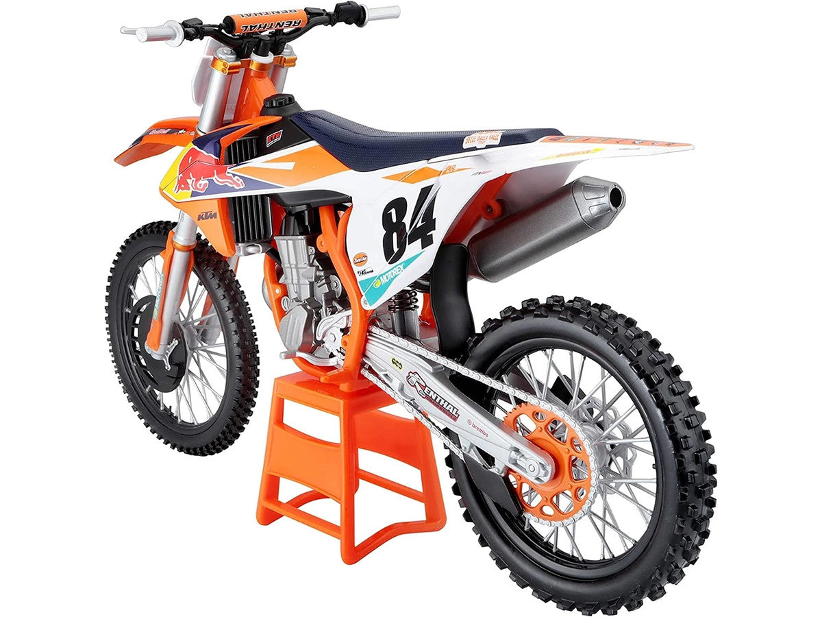 KTM 450 SX-F #84 Jeffrey Herlings "Red Bull KTM Factory Racing" (2018) 1/6 Diecast Motorcycle Model by Maisto LuxuryLifeWay Online Store