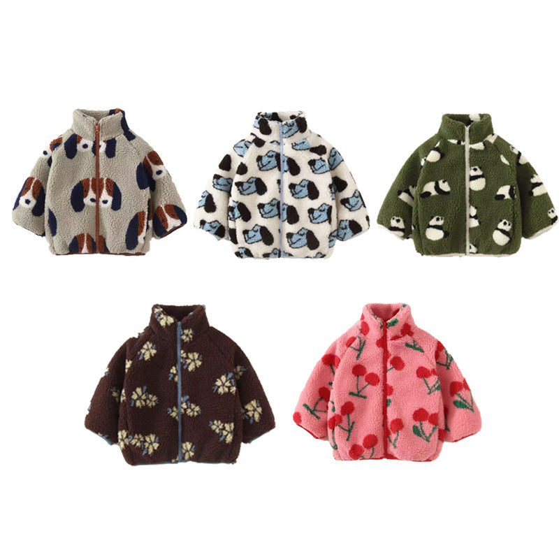 Girl Thickened Fleece Jacket For Kids LadyShow.Store