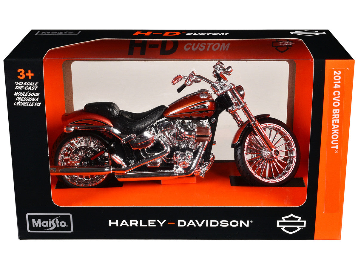 2014 Harley Davidson CVO Breakout Orange 1/12 Diecast Motorcycle Model by Maisto LuxuryLifeWay Online Store
