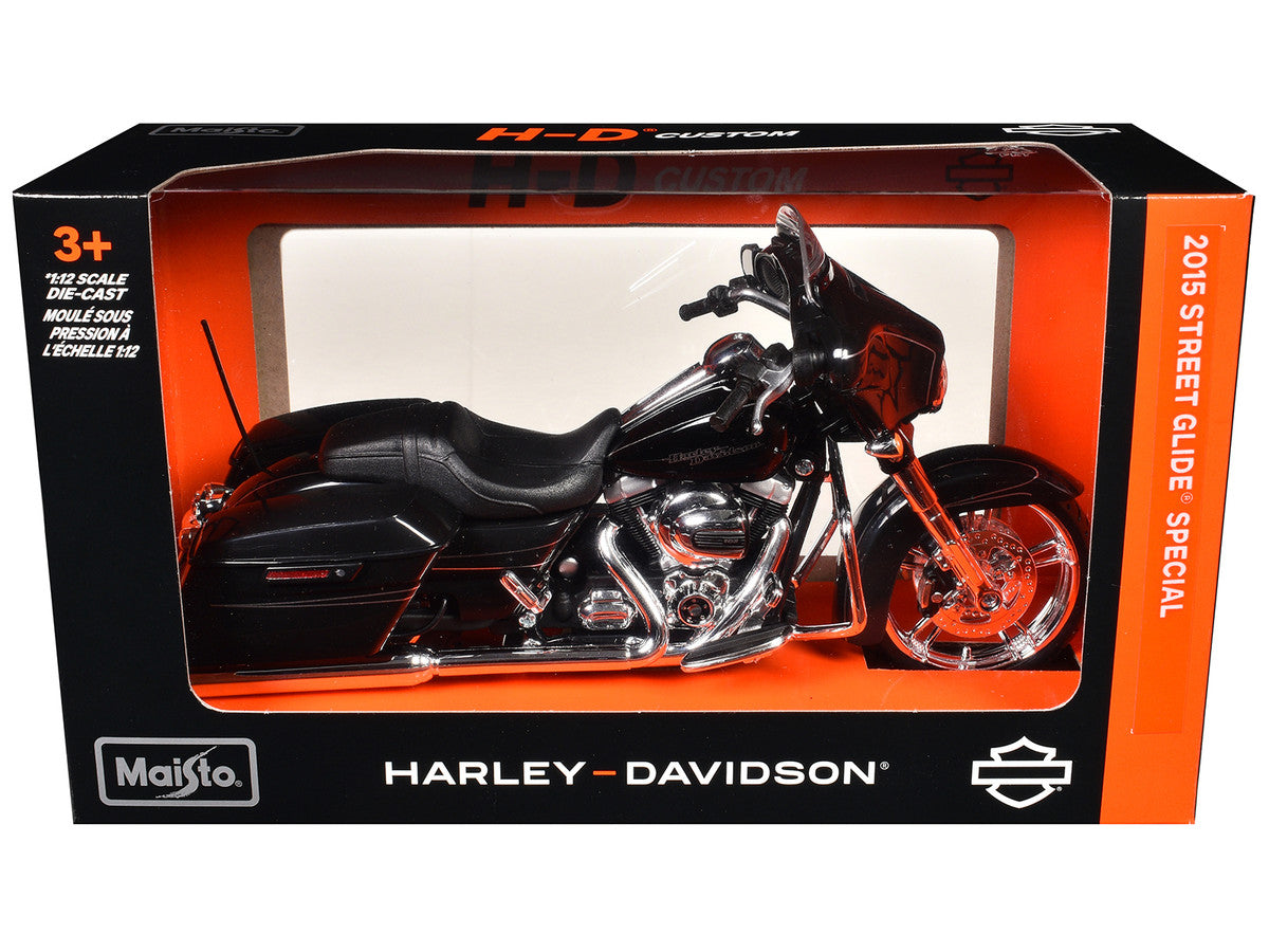 2015 Harley-Davidson Street Glide Special Black 1/12 Diecast Motorcycle Model by Maisto LuxuryLifeWay Online Store