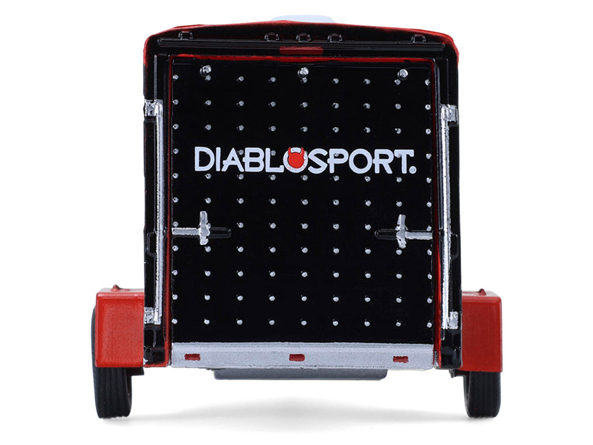 2012 Jeep Wrangler Unlimited "Diablo Sport" Black with Red Graphics and Small Cargo Trailer "Hitch & Tow" Series 33 1/64 Diecast Model Cars by Greenlight LuxuryLifeWay Online Store