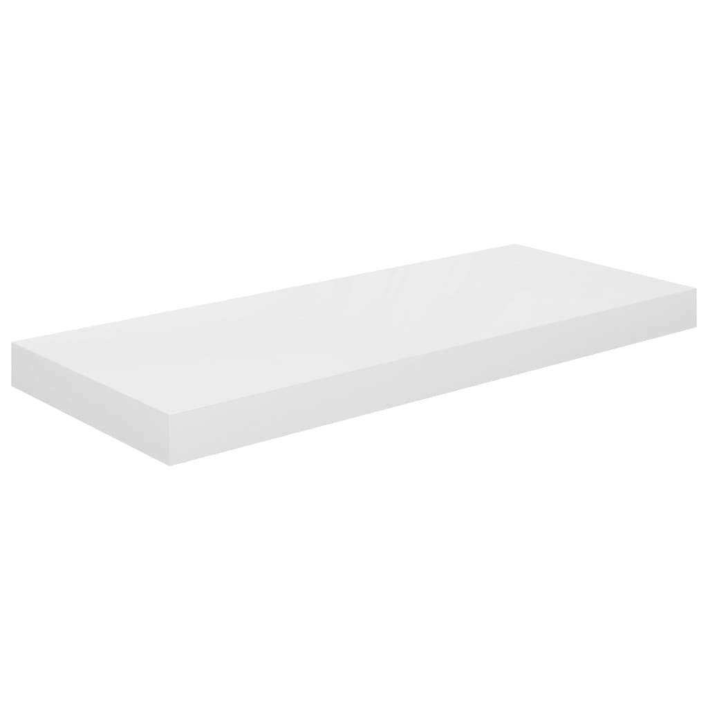 Floating Wall Shelf High Gloss White 23.6"x9.3"x1.5" MDF LuxuryLifeWay Online Store