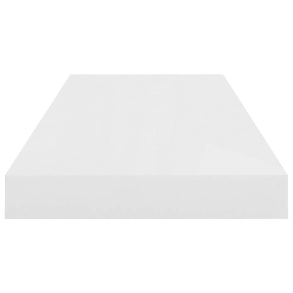 Floating Wall Shelf High Gloss White 23.6"x9.3"x1.5" MDF LuxuryLifeWay Online Store