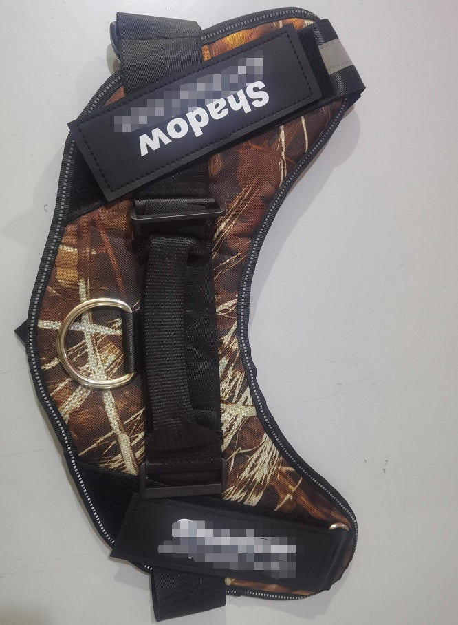 Personalized Dog Harness No Pull Reflective Breathable Adjustable Pet Harness For Small Large Dog Harness Vest With Custom Pets Fashion