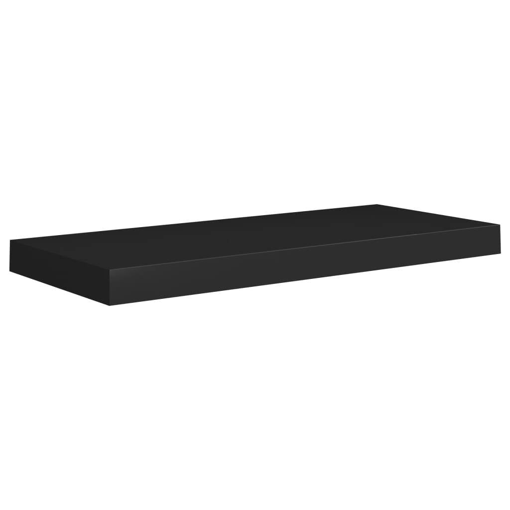 Floating Wall Shelves 2 pcs Black 23.6"x9.3"x1.5" MDF LuxuryLifeWay Online Store